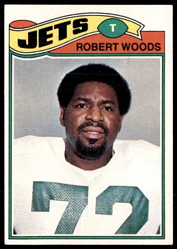 Robert Woods 1977 Topps football card