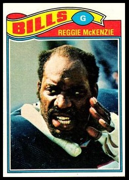 Reggie McKenzie 1977 Topps football card