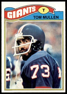 Tom Mullen 1977 Topps football card Tom Mullen 1977 Topps football card