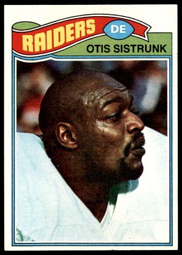 Otis Sistrunk 1977 Topps football card