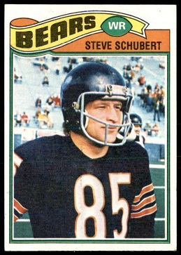 Steve Schubert 1977 Topps football card