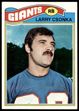 Larry Csonka 1977 Topps football card