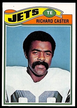 Richard Caster 1977 Topps football card