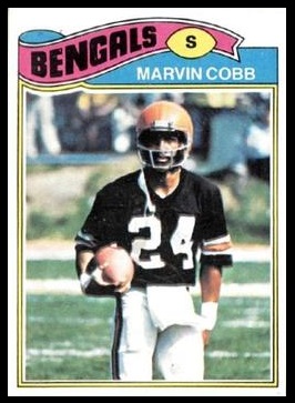 Marvin Cobb 1977 Topps football card