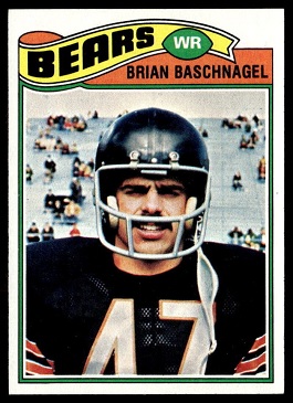Brian Baschnagel 1977 Topps football card