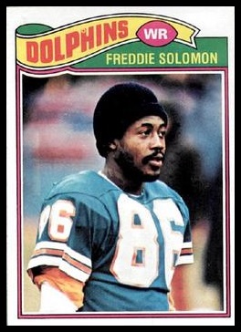 Freddie Solomon 1977 Topps football card