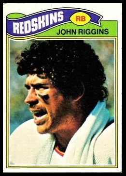 John Riggins 1977 Topps football card