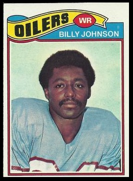 Billy Johnson 1977 Topps football card