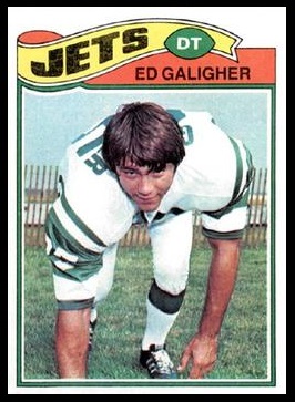 Ed Galigher 1977 Topps football card