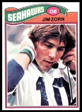 Jim Zorn 1977 Topps football card Jim Zorn 1977 Topps football card