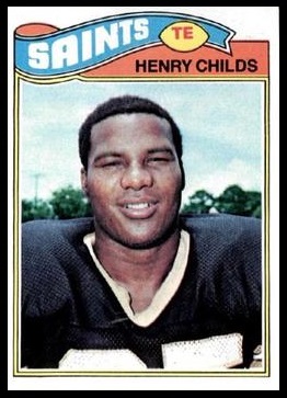 Henry Childs 1977 Topps football card