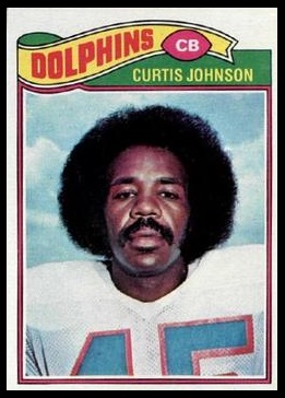 Curtis Johnson 1977 Topps football card