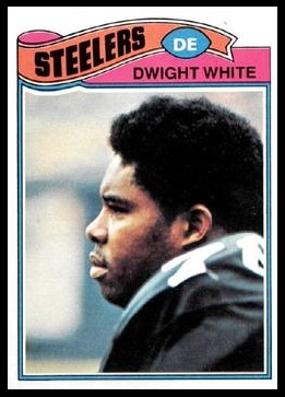Dwight White 1977 Topps football card Dwight White 1977 Topps football card