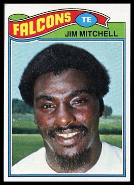 Jim Mitchell 1977 Topps football card