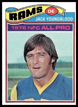 Jack Youngblood 1977 Topps football card