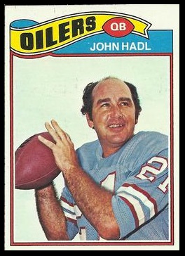 John Hadl 1977 Topps football card John Hadl 1977 Topps football card