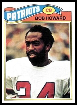 Bob Howard 1977 Topps football card