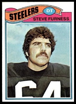 Steve Furness 1977 Topps football card