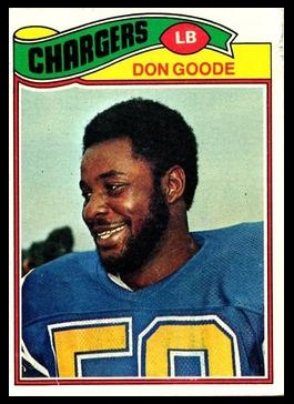 Don Goode 1977 Topps football card