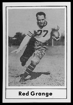 Red Grange 1977 Touchdown Club football card