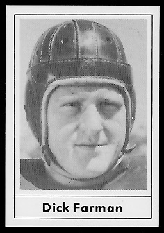 Dick Farman 1977 Touchdown Club football card