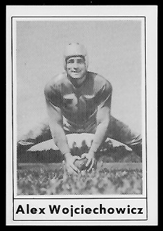 Alex Wojciechowicz 1977 Touchdown Club football card