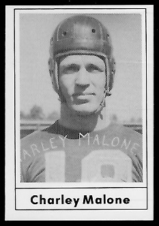 Charley Malone 1977 Touchdown Club football card Charley Malone 1977 Touchdown Club football card