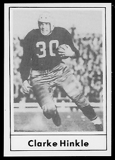 Clarke Hinkle 1977 Touchdown Club football card Clarke Hinkle 1977 Touchdown Club football card