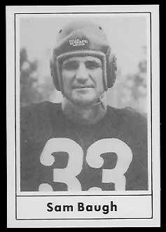 Sammy Baugh 1977 Touchdown Club football card