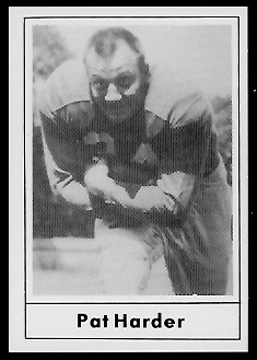 Pat Harder 1977 Touchdown Club football card Pat Harder 1977 Touchdown Club football card
