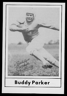 Buddy Parker 1977 Touchdown Club football card