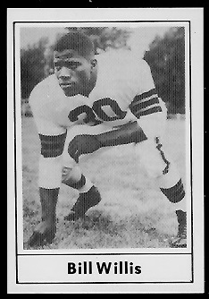 Bill Willis 1977 Touchdown Club football card