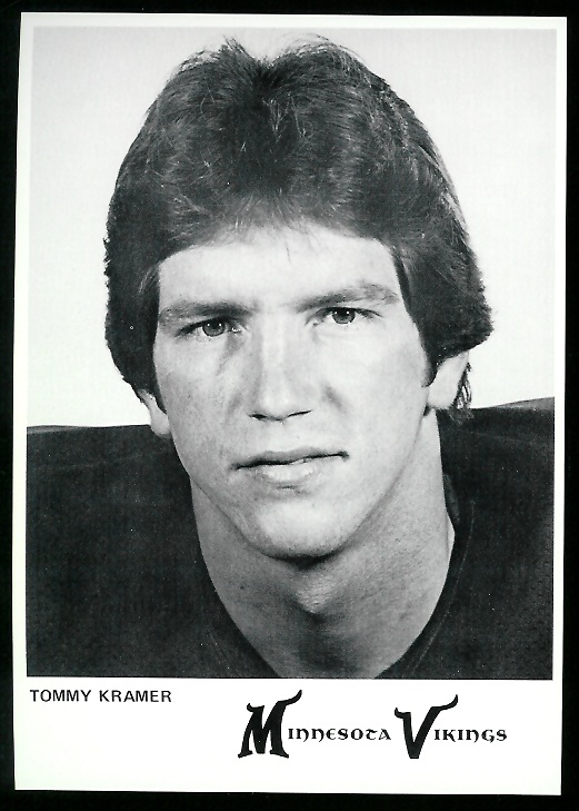 Tommy Kramer 1978 Country Kitchen Vikings football card Tommy Kramer 1978 Country Kitchen Vikings football card