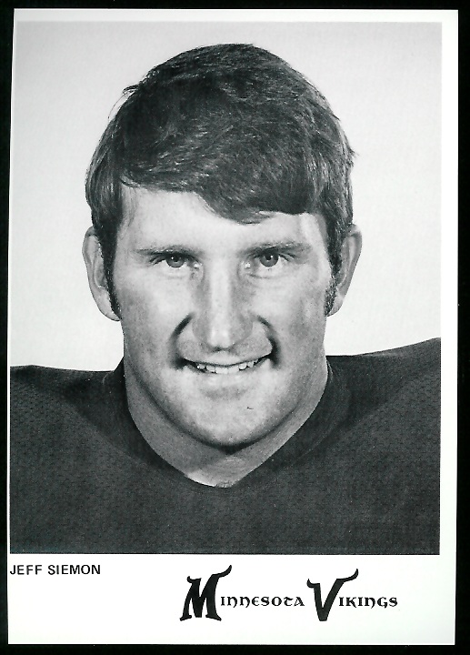 Jeff Siemon 1978 Country Kitchen Vikings football card