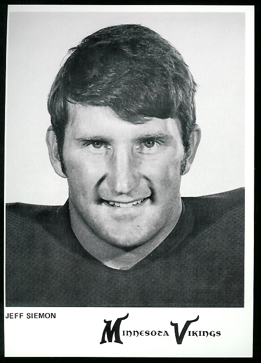 Jeff Siemon 1978 Country Kitchen Vikings football card Jeff Siemon 1978 Country Kitchen Vikings football card