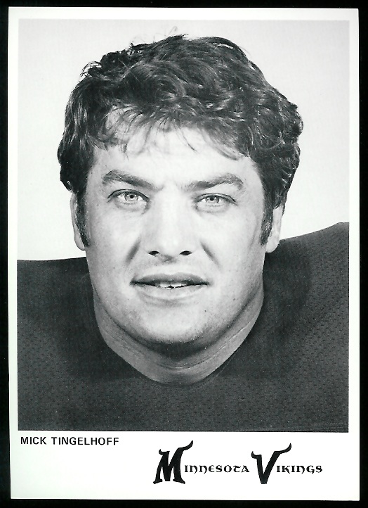 Mick Tingelhoff 1978 Country Kitchen Vikings football card