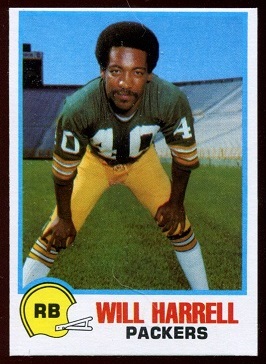 Will Harrell 1978 Holsum Bread football card