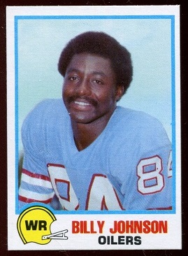 Billy Johnson 1978 Holsum Bread football card