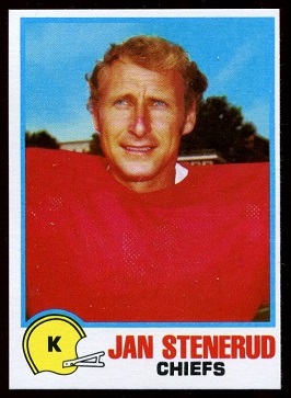 Jan Stenerud 1978 Holsum Bread football card