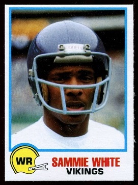 Sammy White 1978 Holsum Bread football card