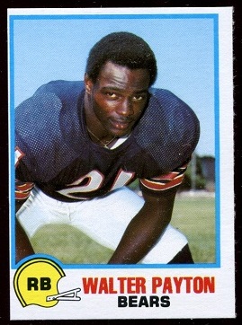 Walter Payton 1978 Holsum Bread football card