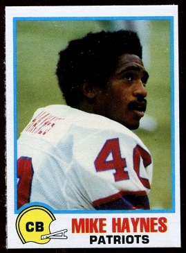 Mike Haynes 1978 Holsum Bread football card