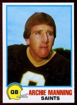 Archie Manning 1978 Holsum Bread football card