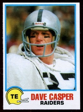 Dave Casper 1978 Holsum Bread football card