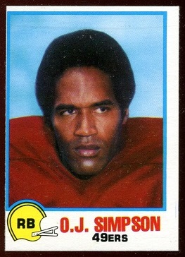 O.J. Simpson 1978 Holsum Bread football card