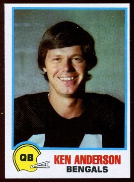 Ken Anderson 1978 Holsum Bread football card