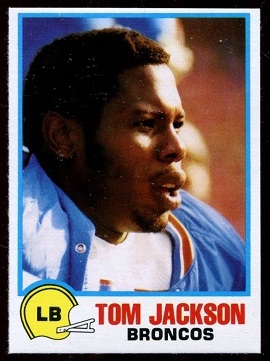 Tom Jackson 1978 Holsum Bread football card