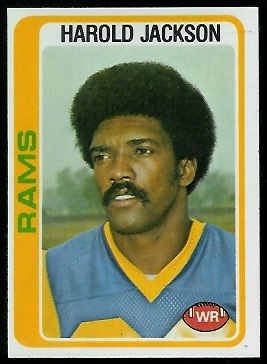 Harold Jackson 1978 Topps football card