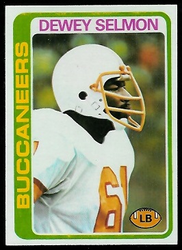 Dewey Selmon 1978 Topps football card