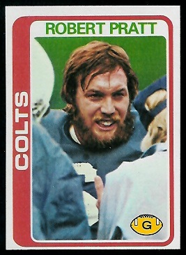 Robert Pratt 1978 Topps football card